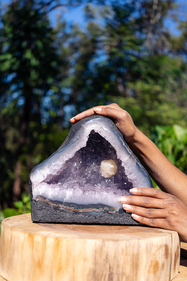 Amethyst Geode of Joy